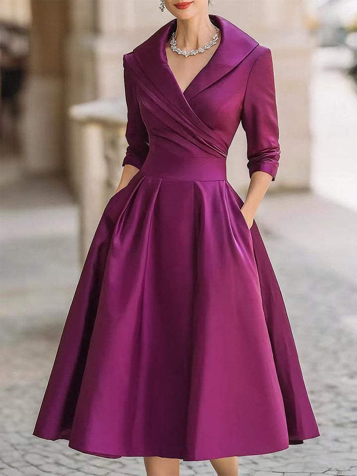 Noelia | Vestido Midi en Satén