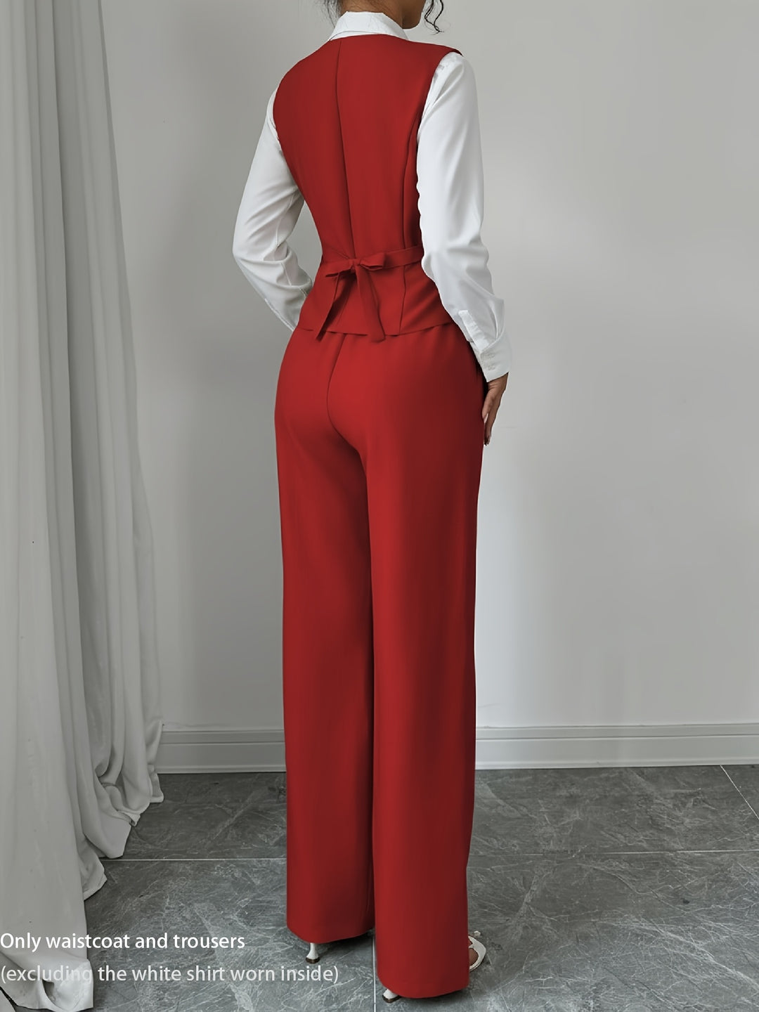 Conjunto Sofía | Elegante chaleco y pantalón ancho
