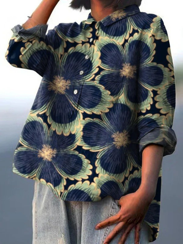 Jessica | Elegante camisa estampada