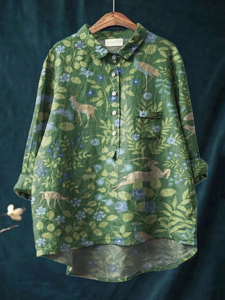 Georgia | Elegante camisa estampada