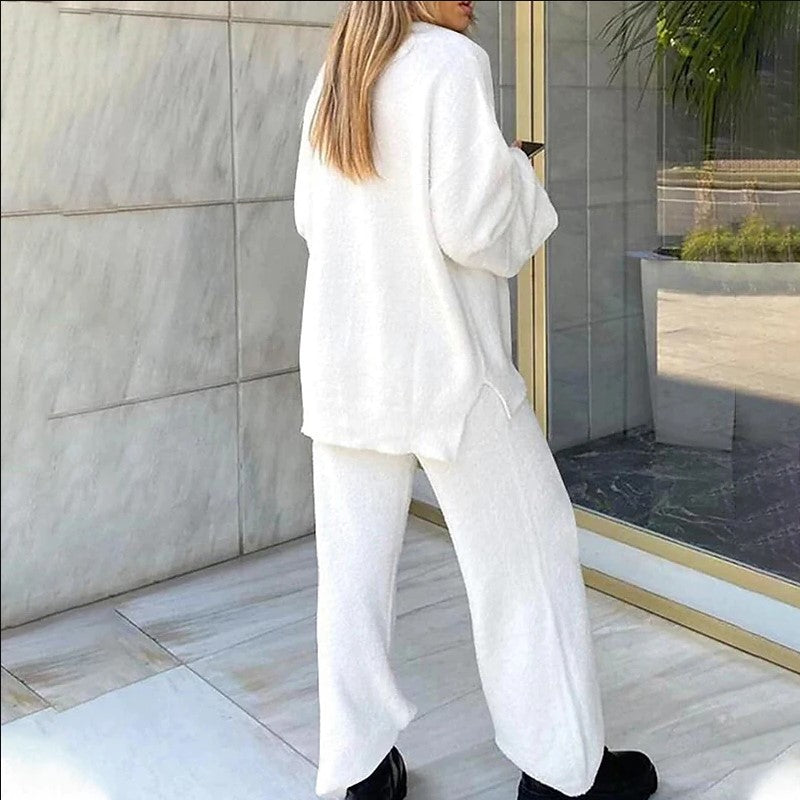 CONJUNTO DOS PIEZAS CUELLO V LISO