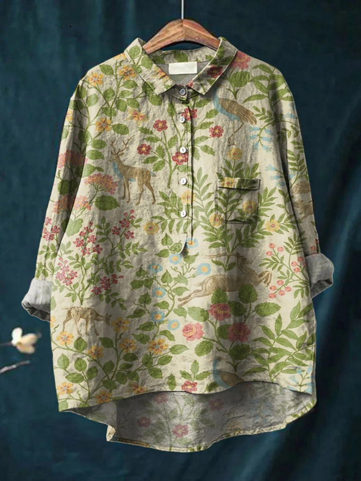 Georgia | Elegante camisa estampada
