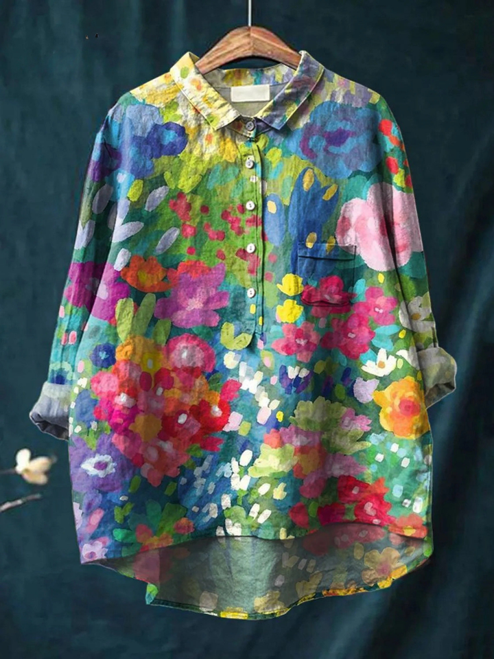 Rebecca | Elegante camisa estampada
