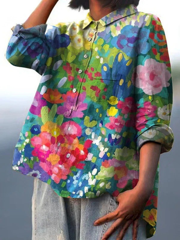 Rebecca | Elegante camisa estampada