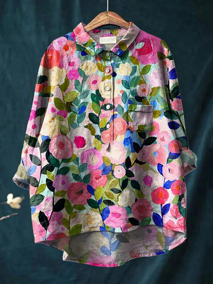Leah | Elegante camisa estampada