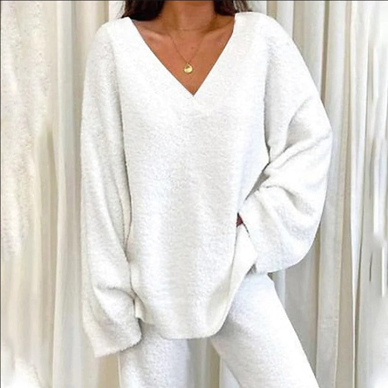 CONJUNTO DOS PIEZAS CUELLO V LISO