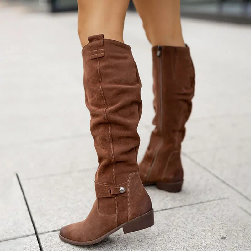 Lina - Botas de efecto ante cómodas y cálidas