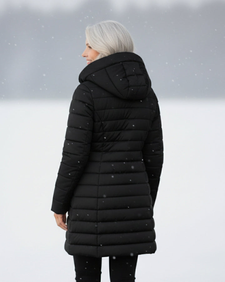 Clair | Abrigo puffer forrado en forro polar