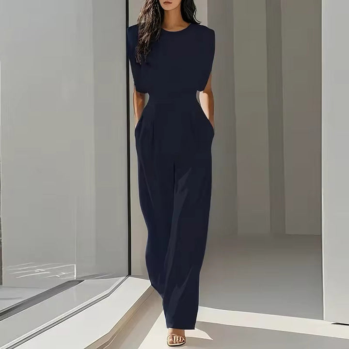 MONO SIN MANGAS CUELLO REDONDO CINTURÓN