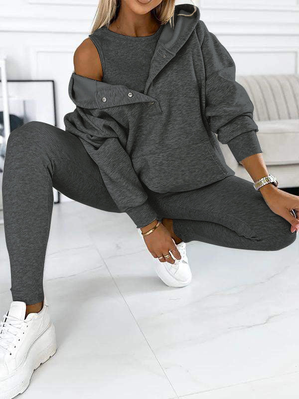 CONJUNTO TRES PIEZAS SUDADERA