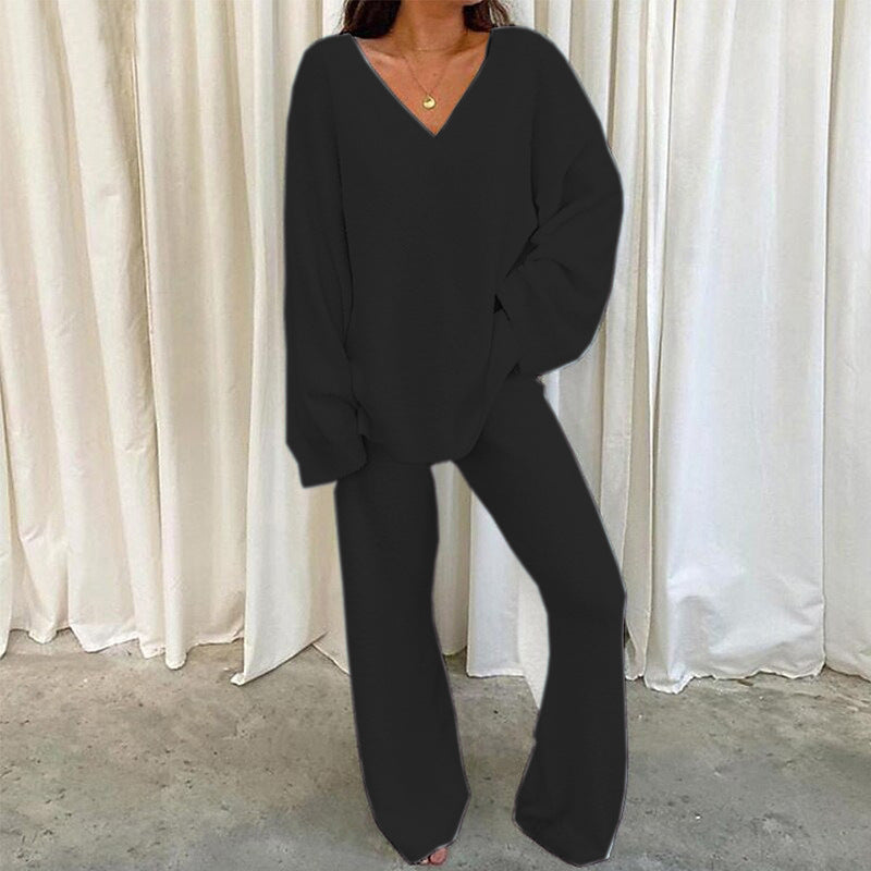 CONJUNTO DOS PIEZAS CUELLO V LISO