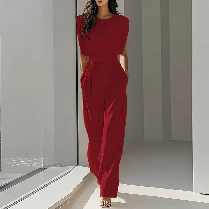 MONO SIN MANGAS CUELLO REDONDO CINTURÓN