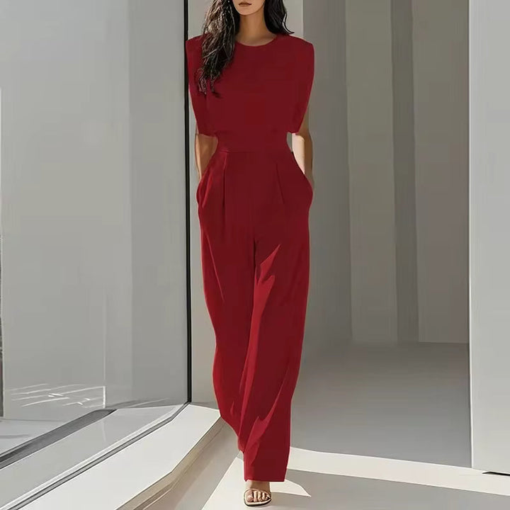 MONO SIN MANGAS CUELLO REDONDO CINTURÓN